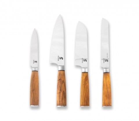 CUCHILLO SANTOKU MADERA OLIVO